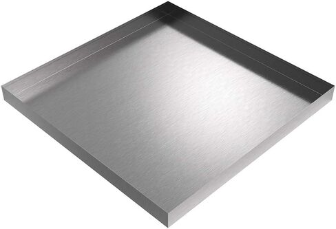 32" x 32" x 2.5" Stainless Washing Machine Drip Pan | Water Damage Prevention | No Leak | Made In The USA | Welded Water Tight in Kuwait