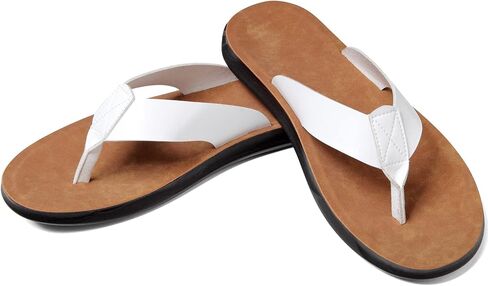 DC DUMPECCI Sandals For Mens Flip Flops With Arch Support Leather Soft Comfortable Beach Pool Summer Shoes in Saudi Arabia