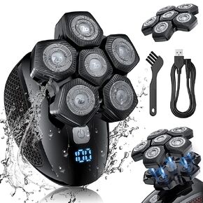 ماكينة حلاقة الراس للرجال الصلعاء، ماكينة حلاقة مغناطيسية سهلة التنظيف، ماكينة حلاقة كهربائية عائمة للرجال مع شفرة بديلة، ماكينة حلاقة كهربائية مقاومة للماء للرجال in Kuwait