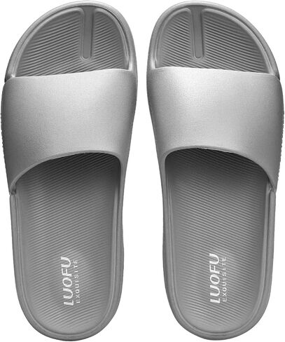 صنادل LUOFU الرجالية السحابية الشرائح الناعمة المريحة المضادة للانزلاق وسادة دش النعال الصيف قوس دعم الانتعاش الأحذية خفيفة الوزن في الأماكن المغلقة في الهواء الطلق in Kuwait