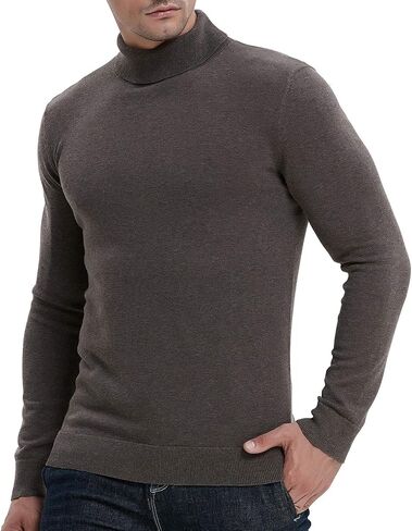 NITAGUT Men's Casual Slim Fit Basic Sweaters Knitted Thermal Turtleneck Pullover Sweater in Saudi Arabia