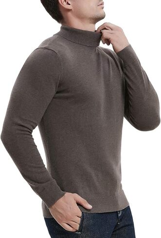 NITAGUT Men's Casual Slim Fit Basic Sweaters Knitted Thermal Turtleneck Pullover Sweater in Saudi Arabia