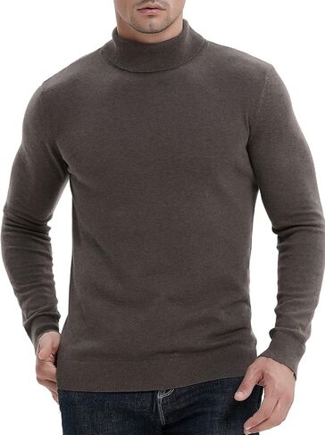 NITAGUT Men's Casual Slim Fit Basic Sweaters Knitted Thermal Turtleneck Pullover Sweater in Saudi Arabia