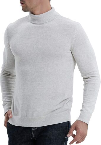 NITAGUT Men's Casual Slim Fit Basic Sweaters Knitted Thermal Turtleneck Pullover Sweater in Saudi Arabia