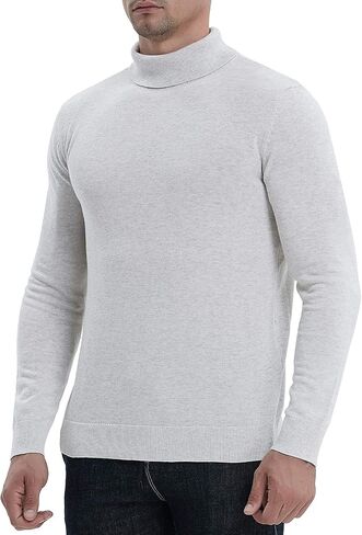 NITAGUT Men's Casual Slim Fit Basic Sweaters Knitted Thermal Turtleneck Pullover Sweater in Saudi Arabia