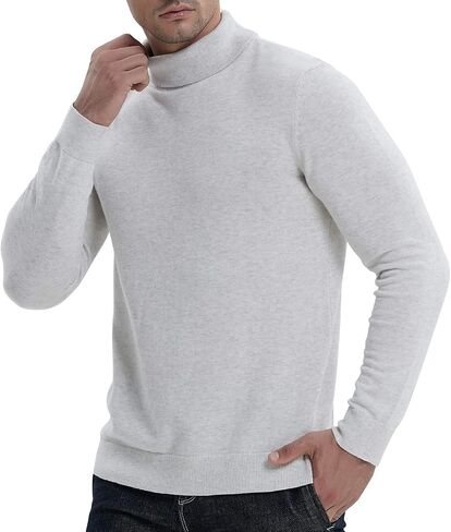 NITAGUT Men's Casual Slim Fit Basic Sweaters Knitted Thermal Turtleneck Pullover Sweater in Saudi Arabia