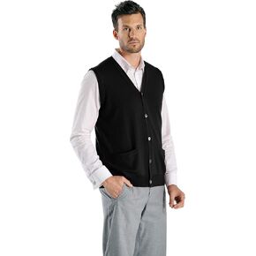 Cashmere Boutique: سترة صوفية بدون أكمام من الكشمير الخالص 100% للرجال (7 ألوان، المقاسات: S/M/L/XL) in Kuwait