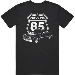 1985 C10 Pickup Truck Silhouette with Model Year T Shirt in Kuwait