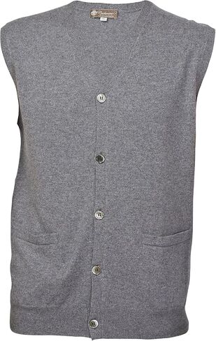 Cashmere Boutique: سترة صوفية بدون أكمام من الكشمير الخالص 100% للرجال (7 ألوان، المقاسات: S/M/L/XL) in Kuwait