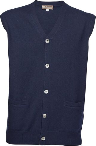 Cashmere Boutique: سترة صوفية بدون أكمام من الكشمير الخالص 100% للرجال (7 ألوان، المقاسات: S/M/L/XL) in Kuwait