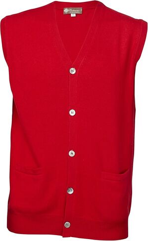 Cashmere Boutique: سترة صوفية بدون أكمام من الكشمير الخالص 100% للرجال (7 ألوان، المقاسات: S/M/L/XL) in Kuwait