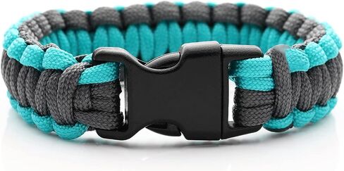 Paracord Medical Alert Bracelet for Men Women | Medical ID Bracelet for Women | Stainless Steel Medical Bracelet with Black Side Release Buckles | 7 Size Type - 6.0/6.5/7.0/7.5/8.0/8.5/9.0 Inches in Saudi Arabia