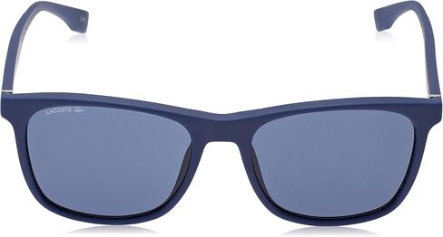 Lacoste Men's L860S Rectangular Sunglasses, Matte Blue/Blue, 56 mm in Saudi Arabia