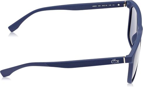 Lacoste Men's L860S Rectangular Sunglasses, Matte Blue/Blue, 56 mm in Saudi Arabia