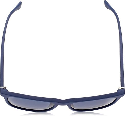 Lacoste Men's L860S Rectangular Sunglasses, Matte Blue/Blue, 56 mm in Saudi Arabia