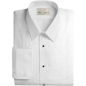 قميص Neil Allyn Men's Tuxedo قطن 100% 1/4 بوصة ياقة مسطحة in Kuwait