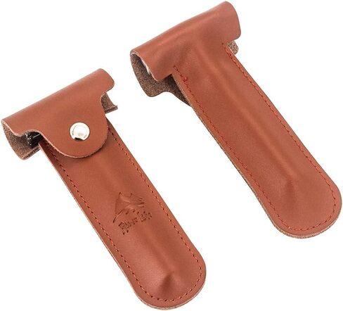 Genuine Leather Case Razor Protective Travel Case RIVERLAKE for Safety Razor's Double Edge Safety Case Cover Shaving Pouch Holder/Travel Case (Protective Case, Black) in Saudi Arabia