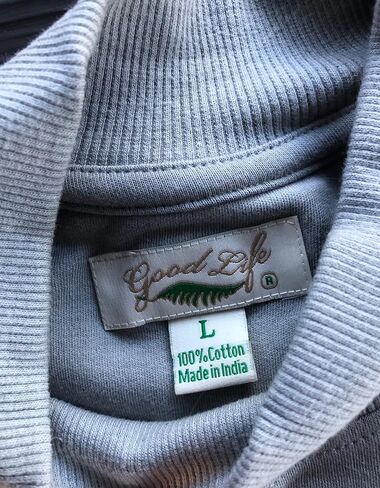 Good Life 100% Cotton Mock Turtleneck Shirt Short Sleeved Pre-Shrunk 4 Colors in Kuwait