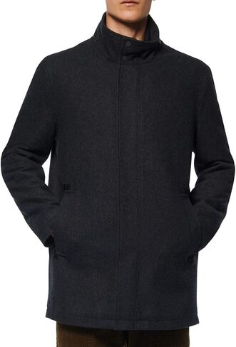 Marc New York by Andrew Marc Men's Wool Barton Jacket with Nylon Bib Insert in Saudi Arabia