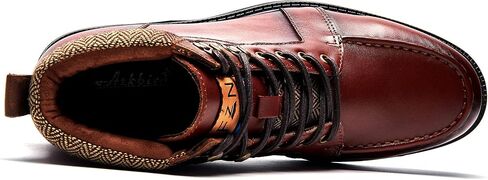 أحذية عمل رجالية، جلد أصلي غير لامع، حذاء أكسفورد أنيق برباط علوي، نعل مطاطي مضاد للانزلاق in Kuwait