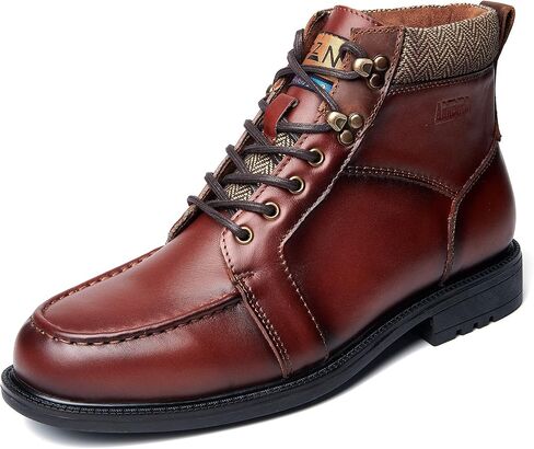 أحذية عمل رجالية، جلد أصلي غير لامع، حذاء أكسفورد أنيق برباط علوي، نعل مطاطي مضاد للانزلاق in Kuwait