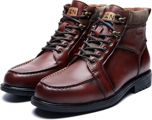 أحذية عمل رجالية، جلد أصلي غير لامع، حذاء أكسفورد أنيق برباط علوي، نعل مطاطي مضاد للانزلاق in Kuwait