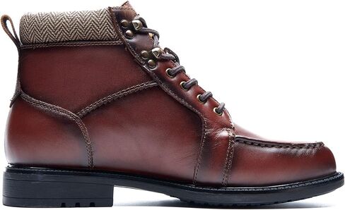 أحذية عمل رجالية، جلد أصلي غير لامع، حذاء أكسفورد أنيق برباط علوي، نعل مطاطي مضاد للانزلاق in Kuwait