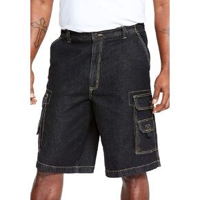 Boulder Creek by Kingsize Men's Big & Tall 12" Denim Cargo Shorts in Saudi Arabia
