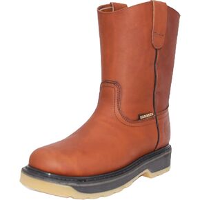Men's Pull On Leather Work Boot Soft Toe Double Density Sole in Saudi Arabia