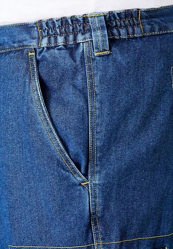 Boulder Creek by Kingsize Men's Big & Tall 12" Denim Cargo Shorts in Kuwait