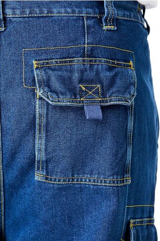 Boulder Creek by Kingsize Men's Big & Tall 12" Denim Cargo Shorts in Kuwait