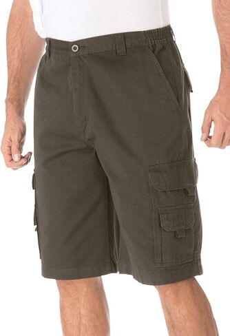 Boulder Creek by Kingsize Men's Big & Tall 12" Denim Cargo Shorts in Kuwait