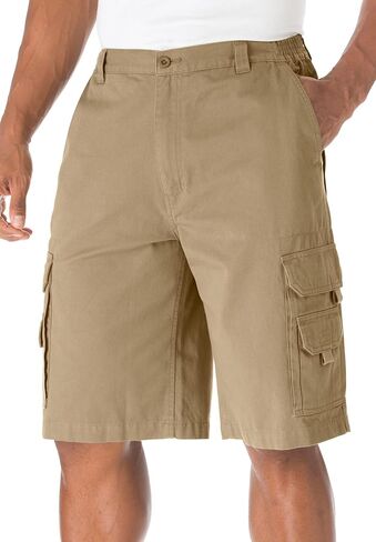 Boulder Creek by Kingsize Men's Big & Tall 12" Denim Cargo Shorts in Kuwait