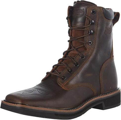 Justin Men's Stampede Lace-Up Work Boot Soft Toe Brown 12 D(M) US in Kuwait
