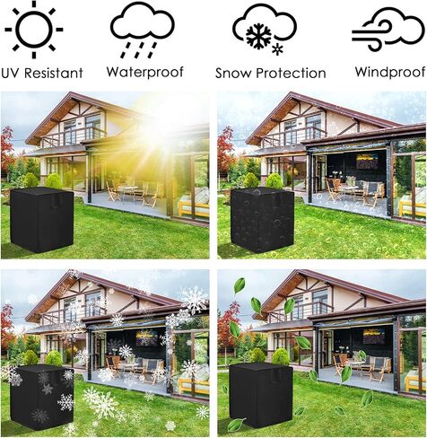 IBUYPADS Ac Outside Cover, Air Conditioner Cover, Air Compressor Cove: Waterproof, Dustproof, Sunscreen, Snowproof in Saudi Arabia