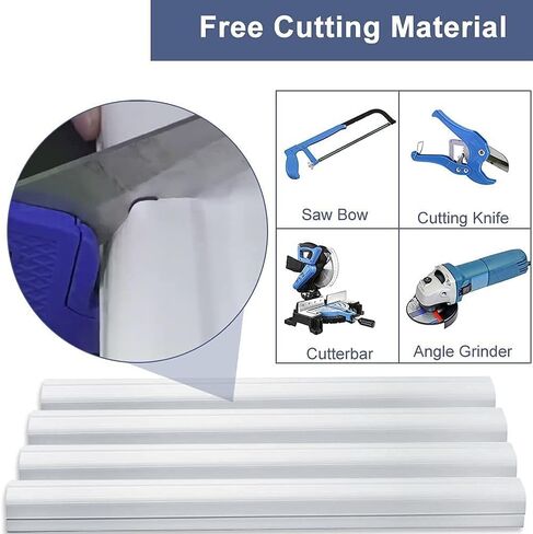 Generico Mini Split AC Line Set Cover Kit, 3" Decorative White Professional Grade PVC Kit Provides 12 FT Line Coverage for Ductless Mini Split Air Conditioners and Heat Pumps in Saudi Arabia