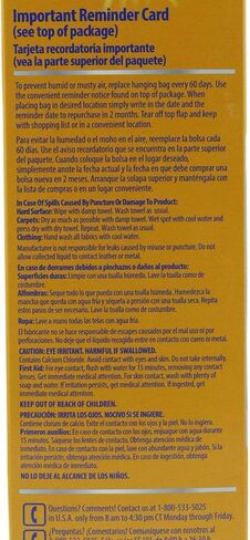 Arm & Hammer Moisture Absorber & Odor Eliminator 16oz Hanging Bag, 4 Pack (8 Bags Total) Eliminates Musty Odors & Freshens Air for Closets, Laundry Rooms, Mud Rooms in Kuwait