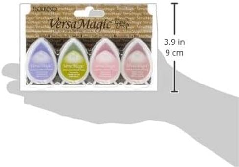 Tsukineko, VersaMagic, Dew Drop Ink Pad, 4 pack, Flower Pot in Saudi Arabia