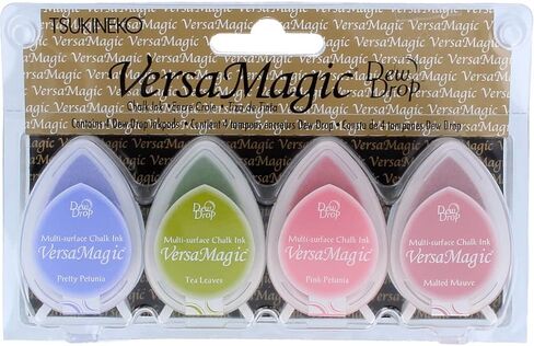 Tsukineko, VersaMagic, Dew Drop Ink Pad, 4 pack, Flower Pot in Saudi Arabia
