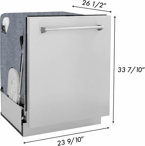 ZLINE 24" Monument Series 3rd Rack Top Touch Control Dishwasher in Stainless Steel with Stainless Steel Tub (DWMT-304-24) in Saudi Arabia