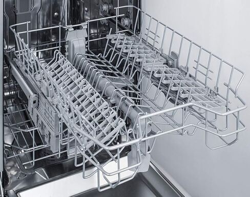 Summit DW18SS4 18 Built In Dishwasher with 8 Place Settings Energy Star Digital Touch Controls Stainless Steel Interior Adjustable Smart Fold Shelf Time Delay in Stainless Steel in Saudi Arabia