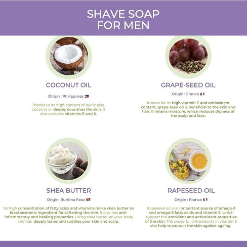 BALADE EN PROVENCE Shaving Bar Soothing For Men, 40 GR in Saudi Arabia