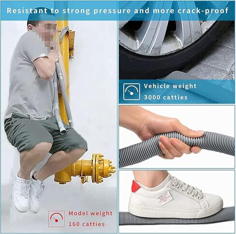 وصلة خرطوم تصريف للغسالة بطول 10 قدم من فيهيلي، مجموعة خرطوم تصريف عالمية لغسالة الصحون مع حامل خرطوم منحني على شكل حرف U و3 مشابك خرطوم ومحول تمديد واحد in Kuwait