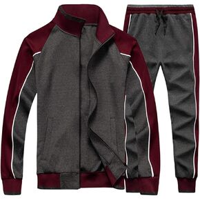 AOTORR Men's Tracksuit 2 Pieces Sweat Suits Casual Long Sleeve Outfit Sports Jogging Suits Set in Kuwait