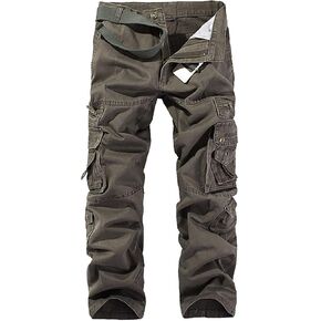 Men's Army Camouflage Cotton Sweatpants Trousers 7XL Multi Pockets Sports Jogger Cargo Pants Plus Size(No Belt) in Saudi Arabia