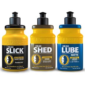 كريم الحلاقة هيدبلايد هيدسليك 8 أونصة، مقشر هيدشيد للرجال - 5 أونصة - غسول ومنظف للوجه، لوشن مرطب بعد الحلاقة غير لامع من هيدلوب للرجال - 5 أونصة in Kuwait