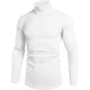 Daupanzees Mens Casual Basic Thermal Turtleneck Slim Fit Pullover Thermal Sweaters
