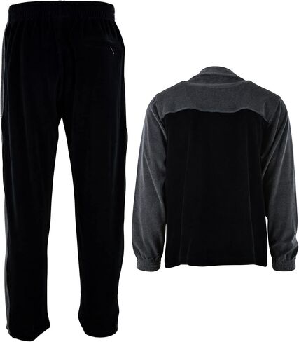 Mens Velour Tracksuit with Zippered Pockets in Saudi Arabia