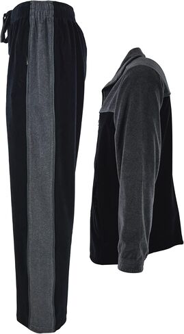 Mens Velour Tracksuit with Zippered Pockets in Saudi Arabia