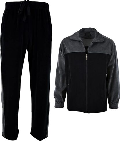 Mens Velour Tracksuit with Zippered Pockets in Saudi Arabia